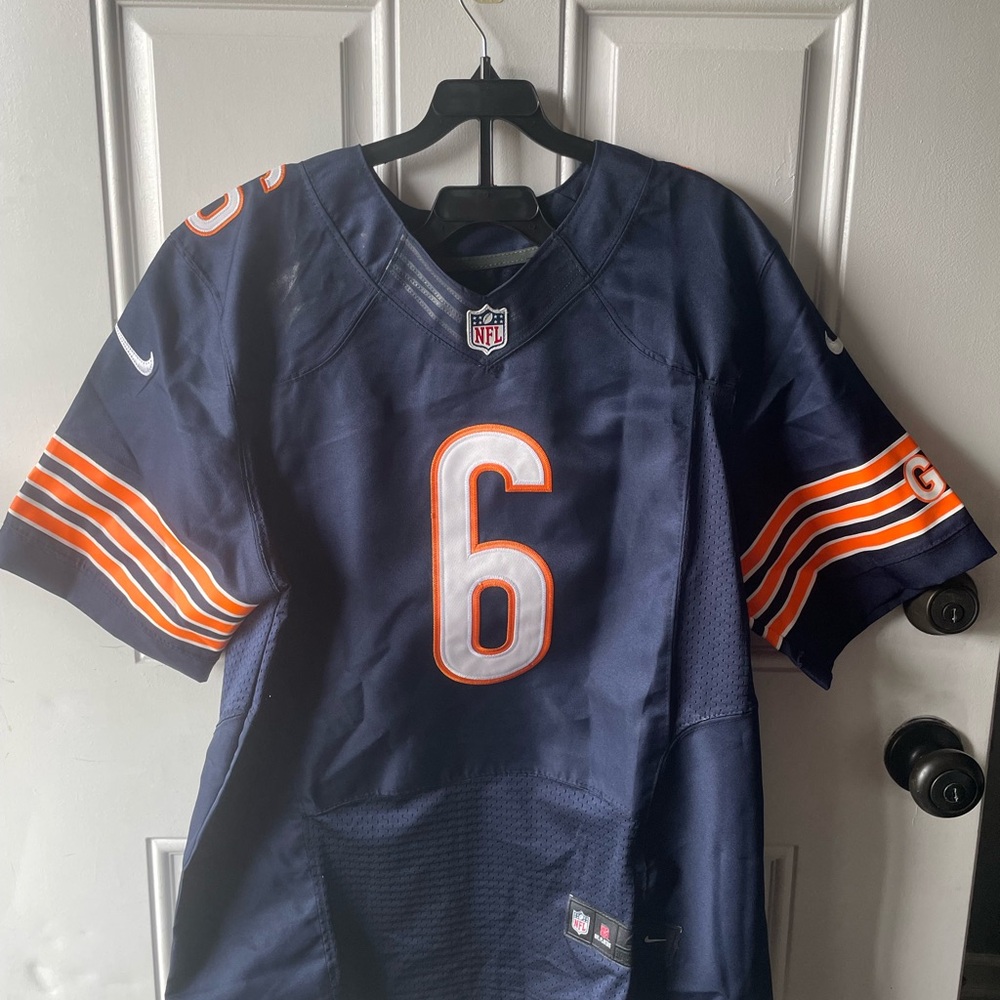 Nike Chicago Bears NFL Jay Cutler #6 youth football jersey in navy blue